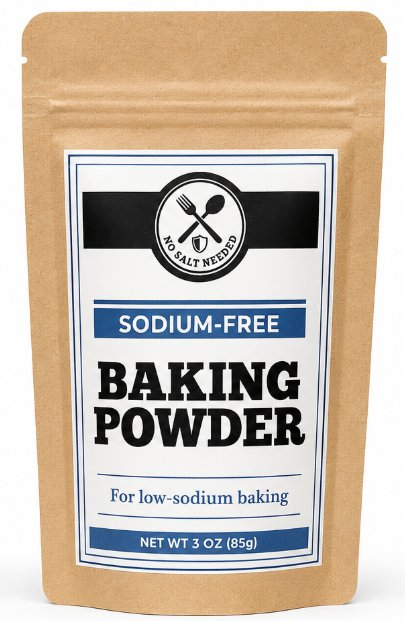 No Salt Needed sodium-free baking powder pouch