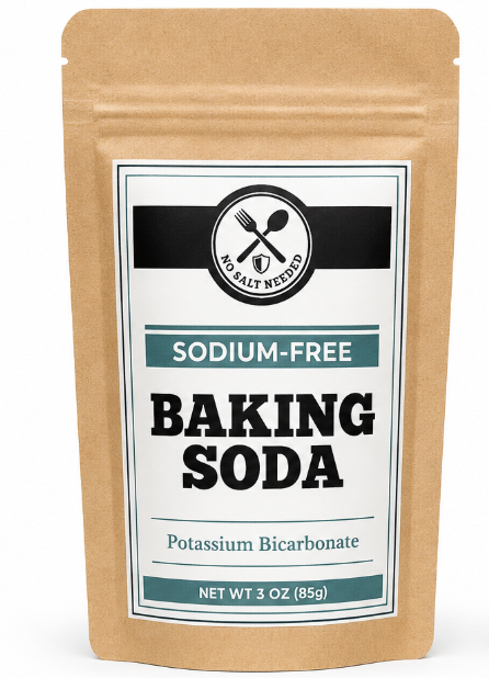 No Salt Needed sodium-free baking soda substitute pouch